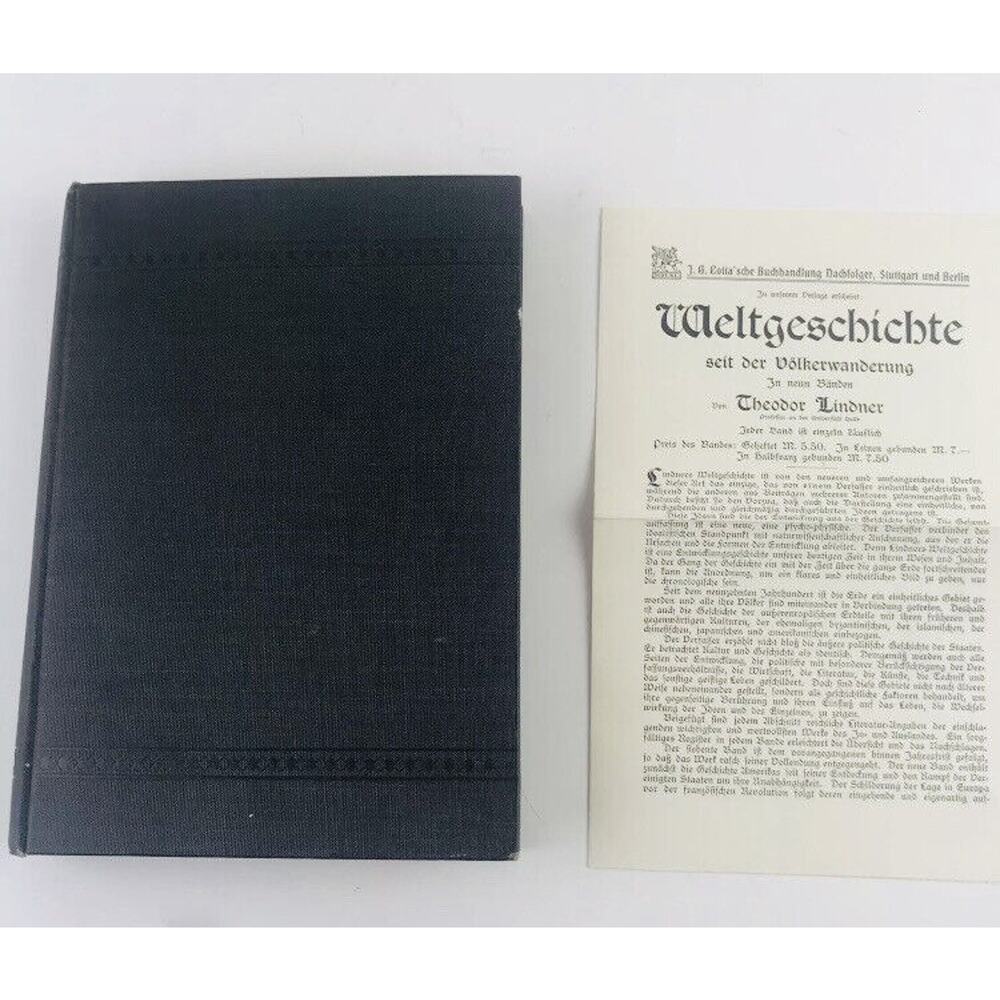 Gerlachs Letters to Bismard 1912 Vintage German Book w/ Newspaper World History